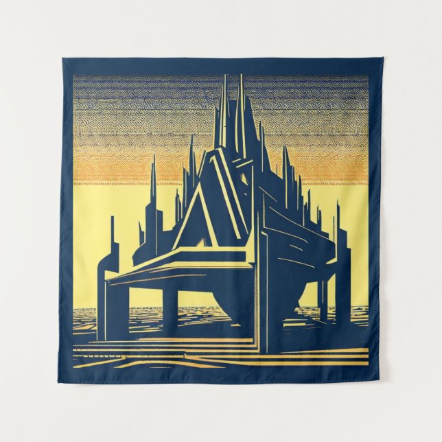 Tenture Église futuriste SF 2 (Devant)