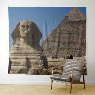 Tenture Egypte Le Caire Statue de Sphinx Toile de fond de 