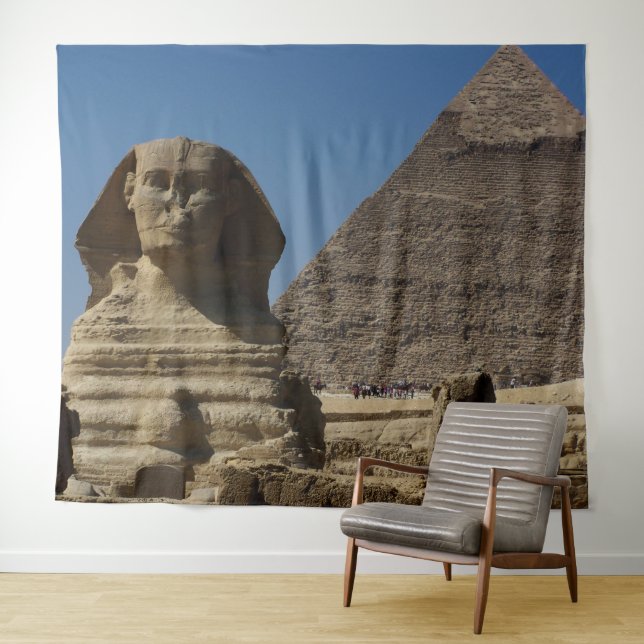 Tenture Egypte Le Caire Statue de Sphinx Toile de fond de  (En situation (horizontale))