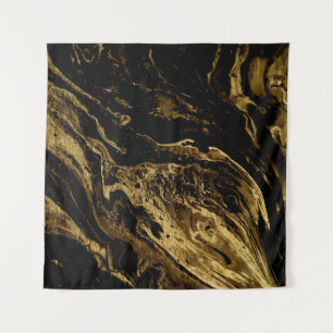 Tenture Elégance dorée : La Magie splendide de Marbling