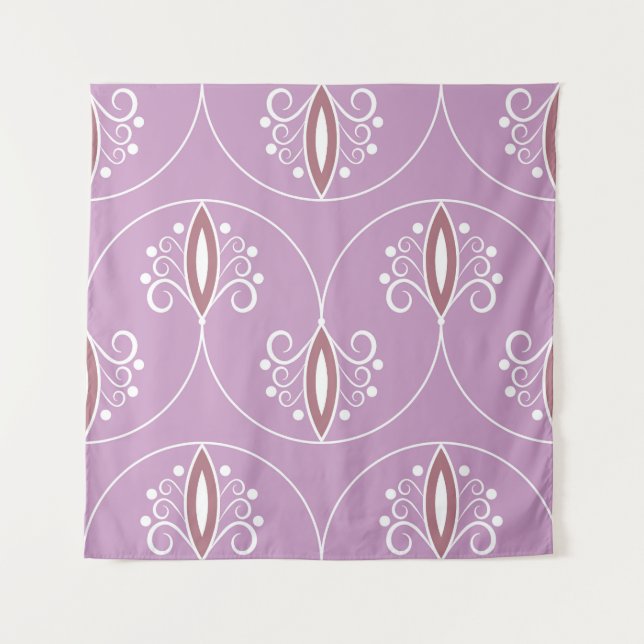 Tenture Élégance tourbillonnante : Géométrique vintage (Devant)