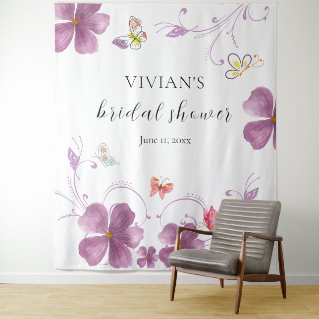 Tenture Élégant Baho Il Me Donne Papillons Enterrement de  (En situation)