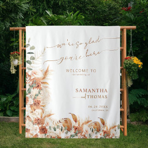 Tenture Elégant Botanic Greenery Mariage accueil en toile 