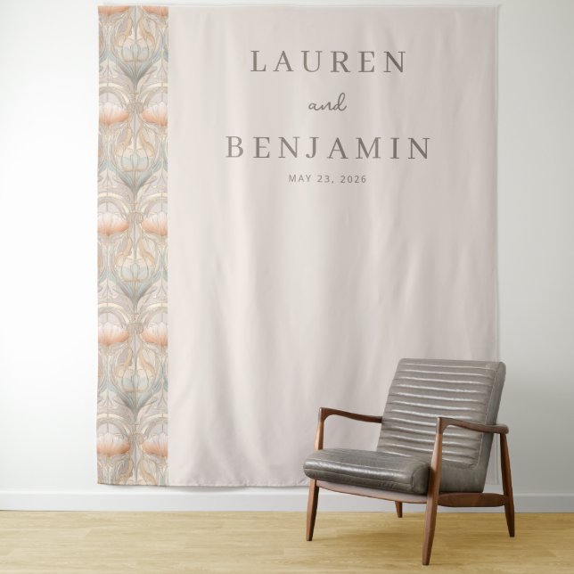 Tenture Elegant Cream Floral (En situation)