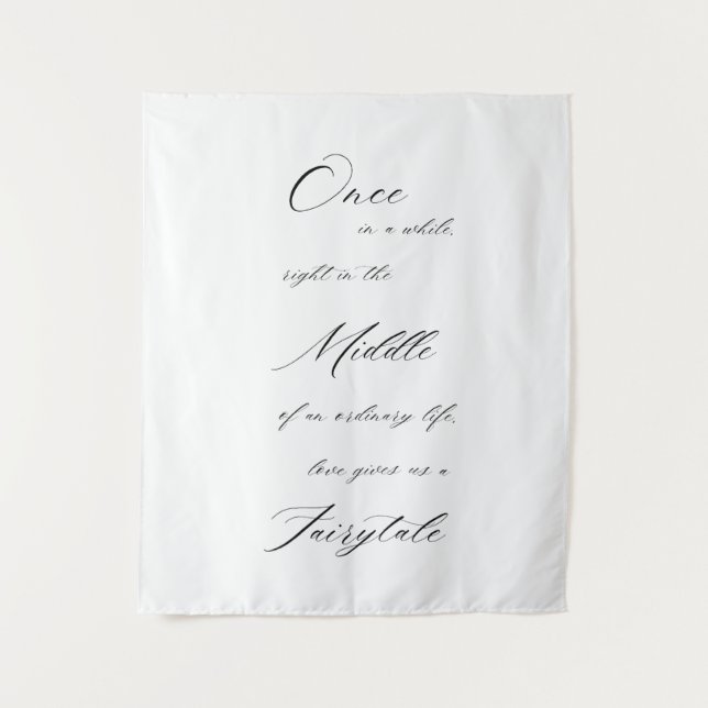 Tenture Elégant devis minimaliste Mariage (Devant)