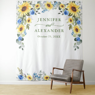 Tenture Elégant Eucalyptus Mariage Photo Booth fond