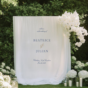 Tenture Élégante Bannière de bienvenue minimaliste Mariage