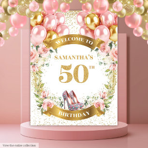Tenture Élégante fête de Parties scintillant des fleurs de