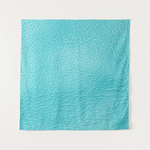 Tenture Élégante texture en cuir turquoise