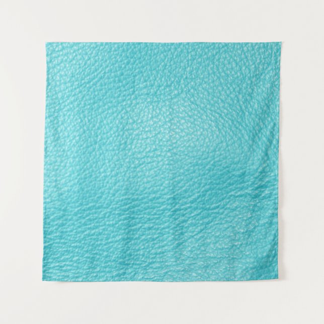Tenture Élégante texture en cuir turquoise (Devant)