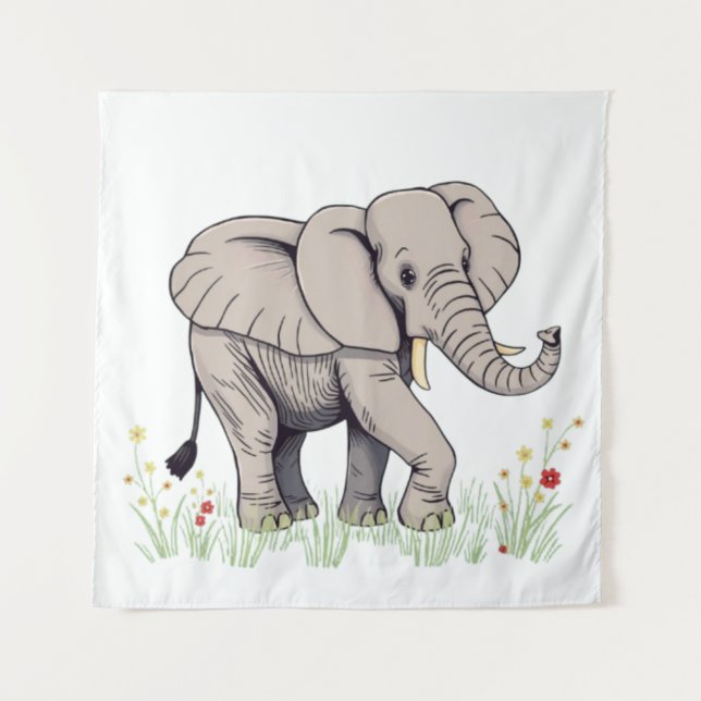 Tenture Eléphant (Devant)