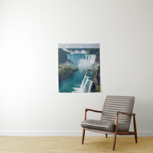 Tenture "Elevez vos murs avec la beauté de Niagara" (En situation)