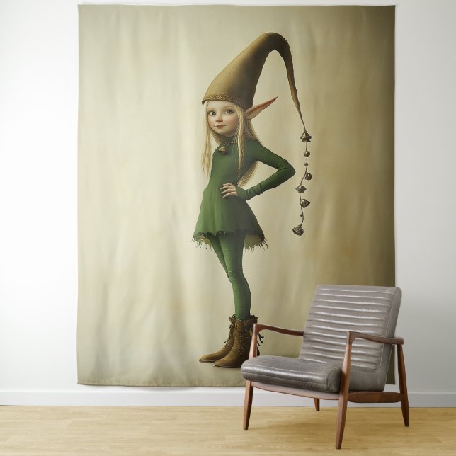 Tenture Elfe forestier enchanté (En situation)