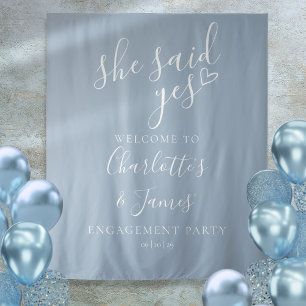 Tenture Elle A Dit Oui Engagement Party Photo Prop