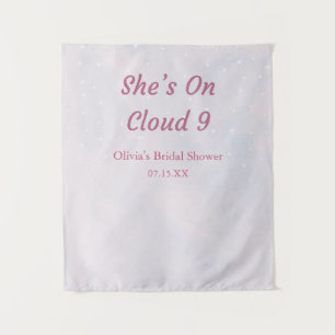 Tenture Elle est sur le nuage 9 Dreamy Fête des mariées fo
