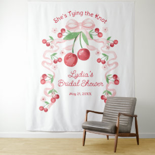Tenture Elle noue la mariée cerise Coquette