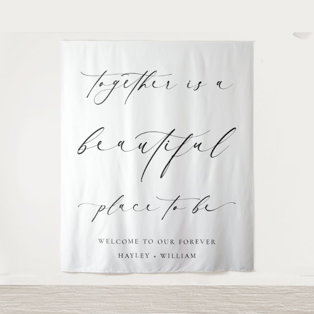 Tenture Ellesmere Ensemble Est Un Beau Endroit À Être (Devant)