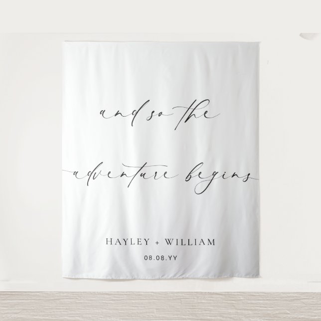 Tenture Ellesmere Et Ainsi L'Aventure Commence À Arrière-P (Devant)