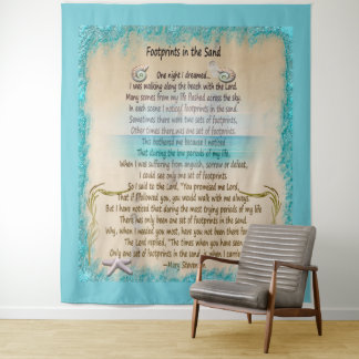 Tenture Empreintes de pas dans le sable
