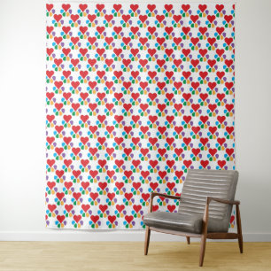 Tenture Empreintes Motifs Paw Coeur Décorent Avec Amour !
