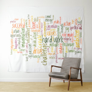 Tenture Encouragement de motivation de positif des mots #2