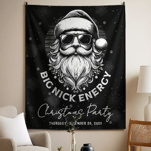 Tenture Énergie Big Nick Santa Noël drôle de Noël Fêtes