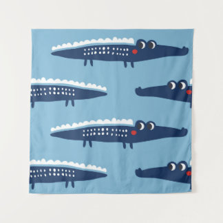 Tenture Enfants Crocodile Motif : Jeu d'été.