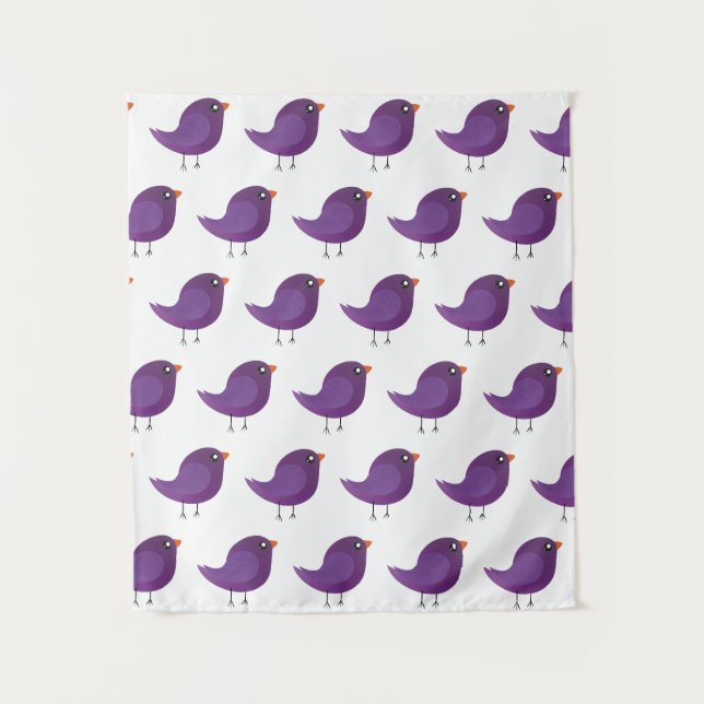 Tenture Enfants oiseau mignon   (Devant)