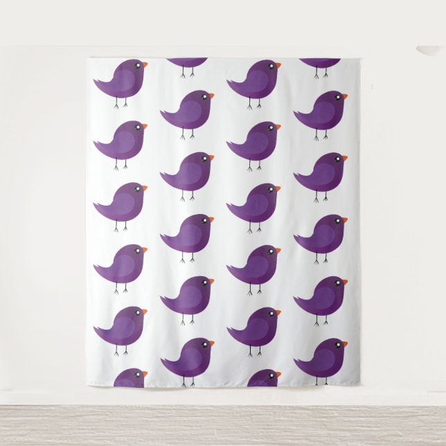 Tenture Enfants oiseau mignon   (Devant)