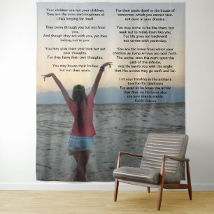 Tenture Enfants par Kahlil Gibran