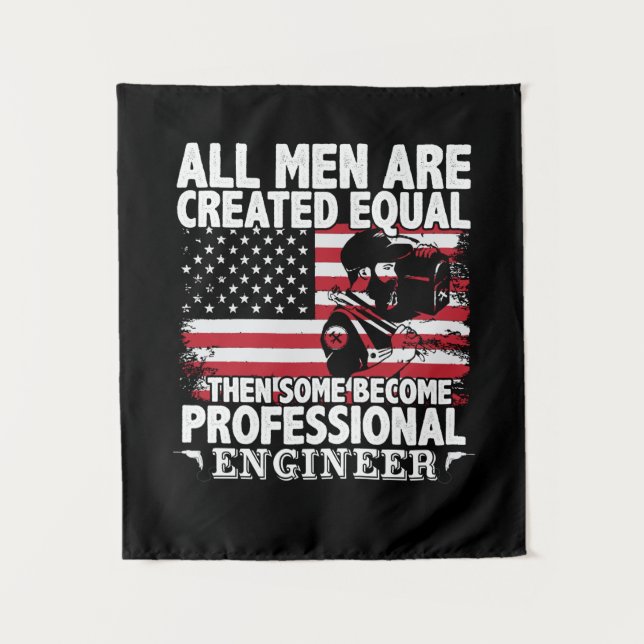Tenture Engineer Art Some Men Become Professional Engineer (Devant)