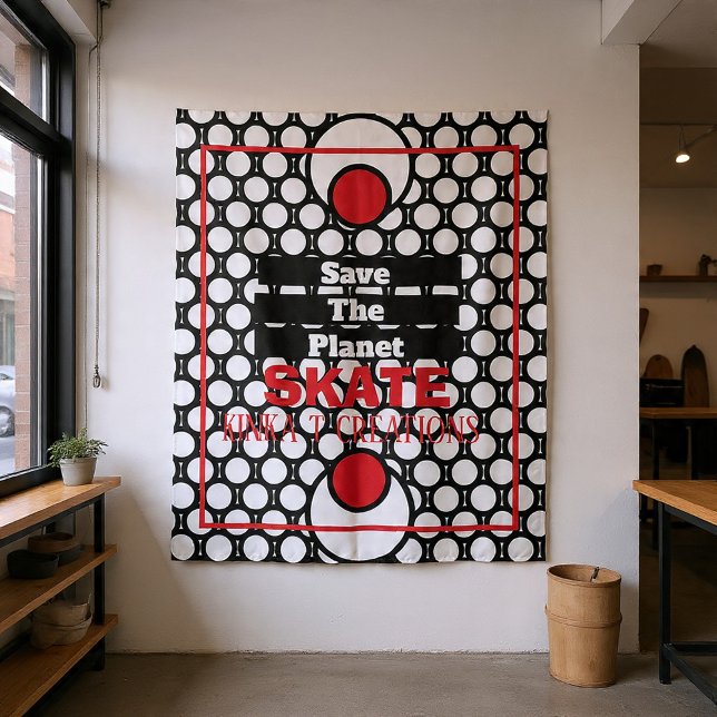 Tenture Enregistrer Le Planet Skate Skateboard (Créateur téléchargé)