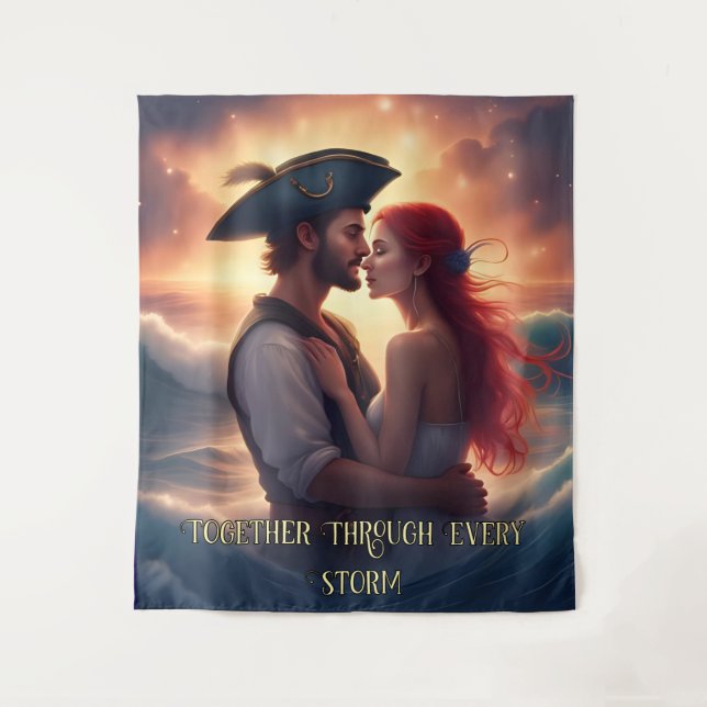 Tenture Ensemble à travers chaque tempête Romantique Pirat (Devant)