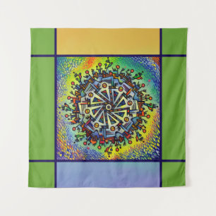 Tenture Ensemble de tapis de voiture à motif mandala