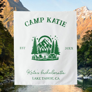 Tenture Enterrement de vie de jeune fille personnalisé Cam