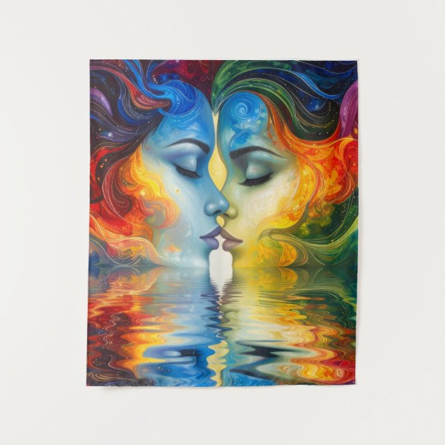 Tenture Entre miroir et mémoire (Devant)