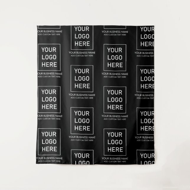 Tenture Entreprise de logo et de texte professionnels Blac (Devant)