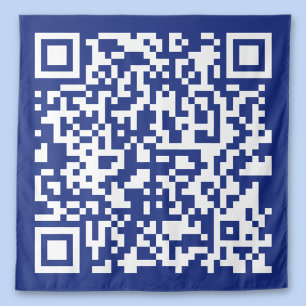 Tenture Entrer l'URL Généré instantanément Code QR   bleu 