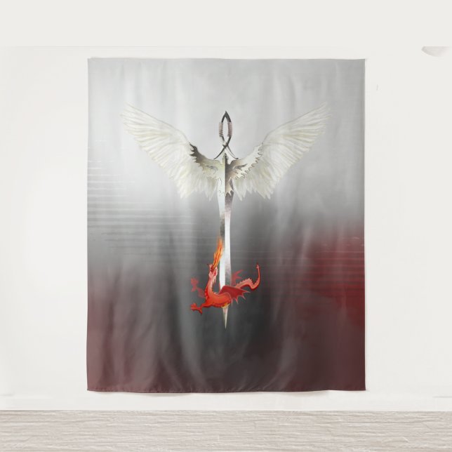 Tenture Épée Spirituelle & Dragon (Devant)