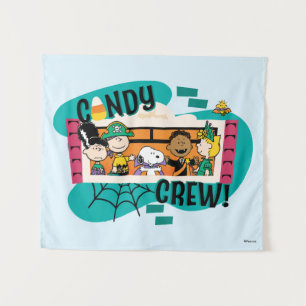 Tenture Équipe de bonbons Gang de Peanuts Halloween
