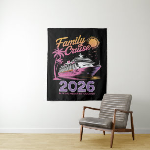 Tenture Équipe de Croisière Familiale 2026 Voyage Correspo
