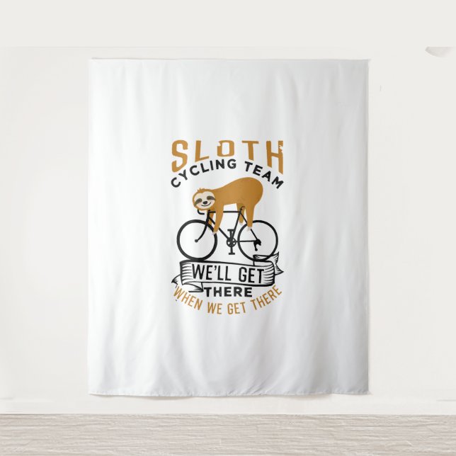 Tenture Équipe de Sloth Cycling (Devant)