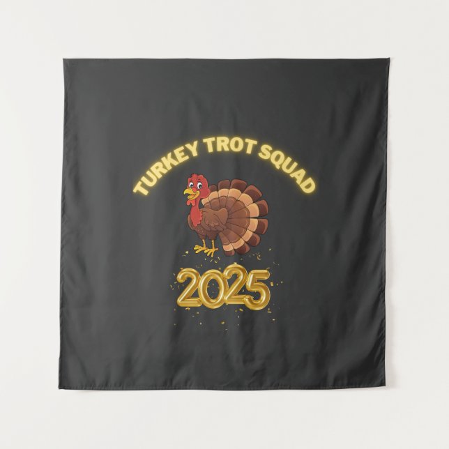 Tenture Équipe Turkey Trot 2025 (Devant)