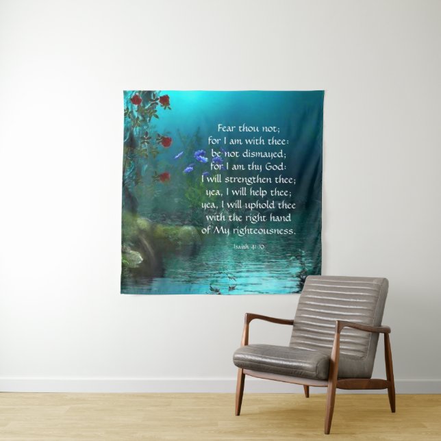 Tenture Ésaïe 41:10 (En situation)