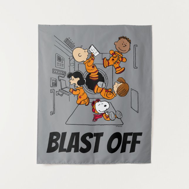 Tenture ESPACE | Bande d'arachides dans l'espace (Devant)