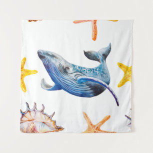 Tenture Estarfish des Caraïbes motifs sans joint