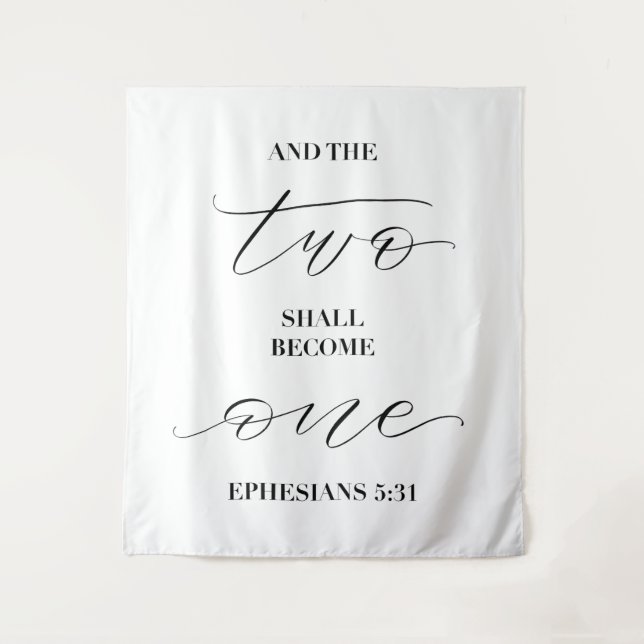 Tenture et les deux deviendront un — mariage (Devant)