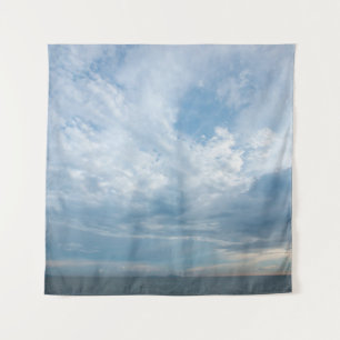 Tenture Été sur la plage avec le ciel couché de soleil. Co