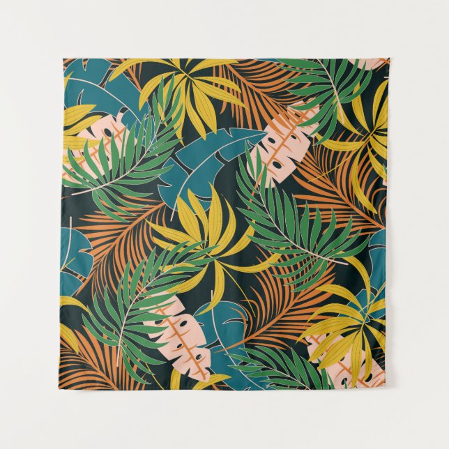 Tenture Été Tropical Plante brillant Motif (Devant)