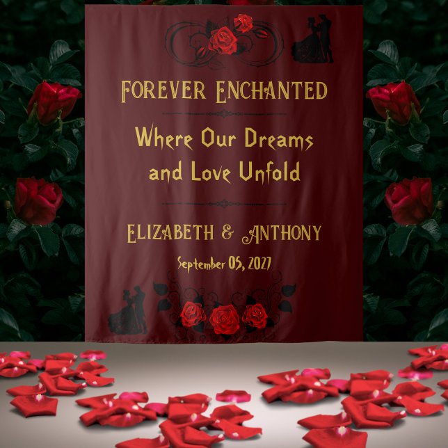 Tenture Eternal Romance Mariage fond (Créateur téléchargé)